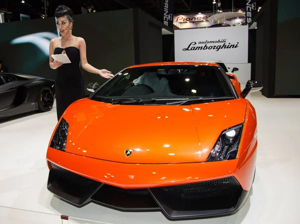 Lamboghini novos modelos apresentados em Motor Show — Fotografia de Stock