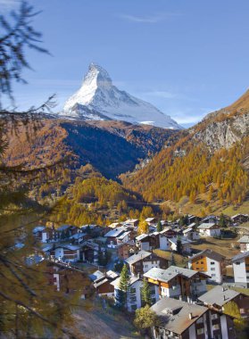 Matterhorn Zermatt İsviçre görünümünü