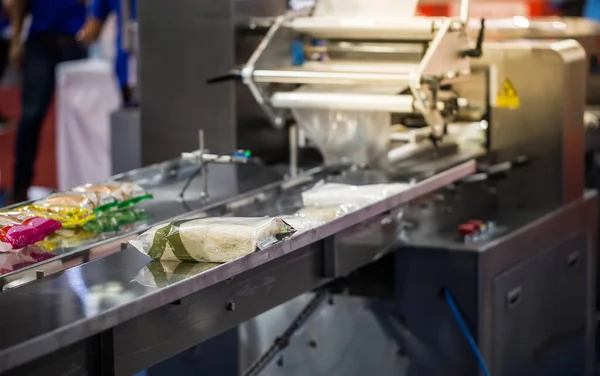 Máquina Automática Embalagem Alimentos Indústria Alimentos — Fotografia de Stock