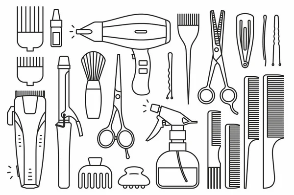 Kapper winkel tools — Stockvector