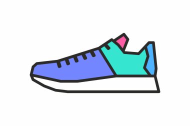 Spor ayakkabı vektör simgesi