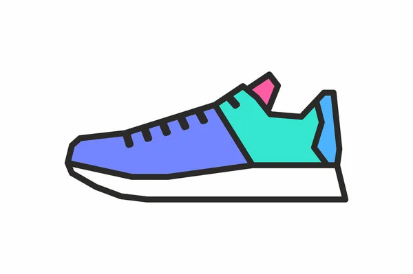 Sneakers vector icono — Archivo Imágenes Vectoriales