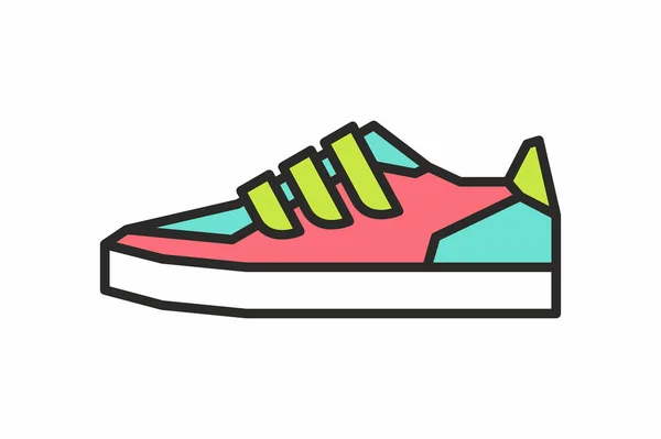 Sneakers vector icono — Archivo Imágenes Vectoriales