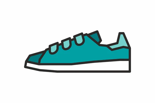 Sneakers vector icono — Archivo Imágenes Vectoriales