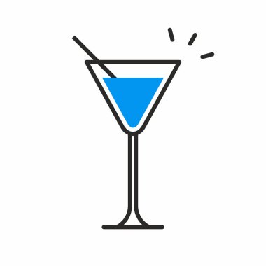 Kokteyl vektör simgesi
