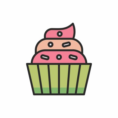 Cupcakes vektör simgesi