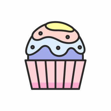 Cupcakes vektör simgesi