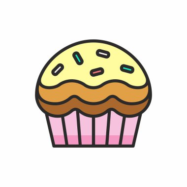 Cupcakes vektör simgesi