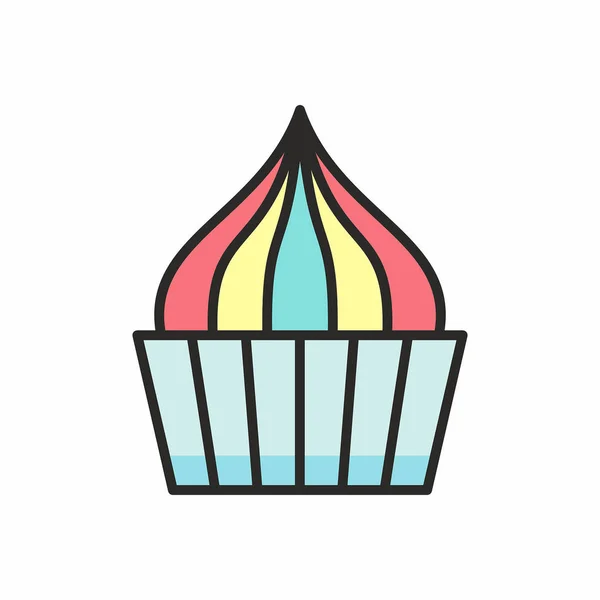 Cupcakes vector icono — Vector de stock