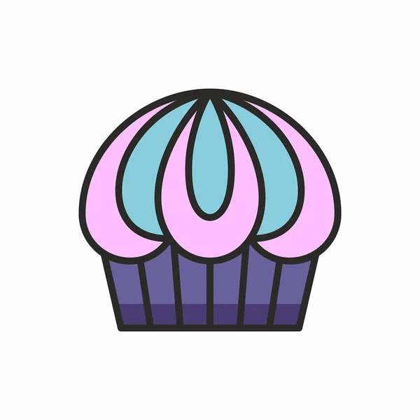 Cupcakes vector pictogram — Stockvector