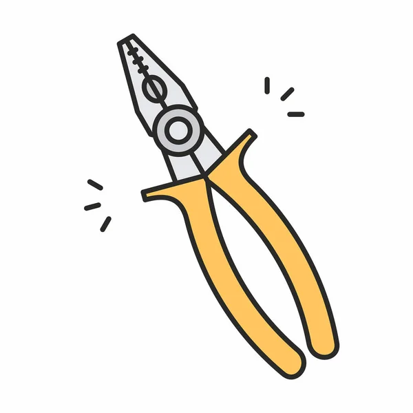 Pliers vector icon — Stock Vector