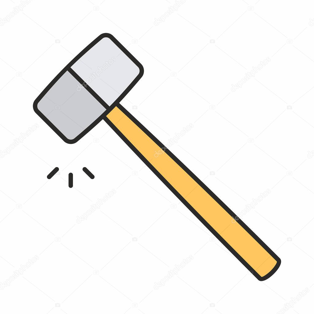 Hammer vector icon