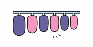 Sahte tırnaklar simgesi