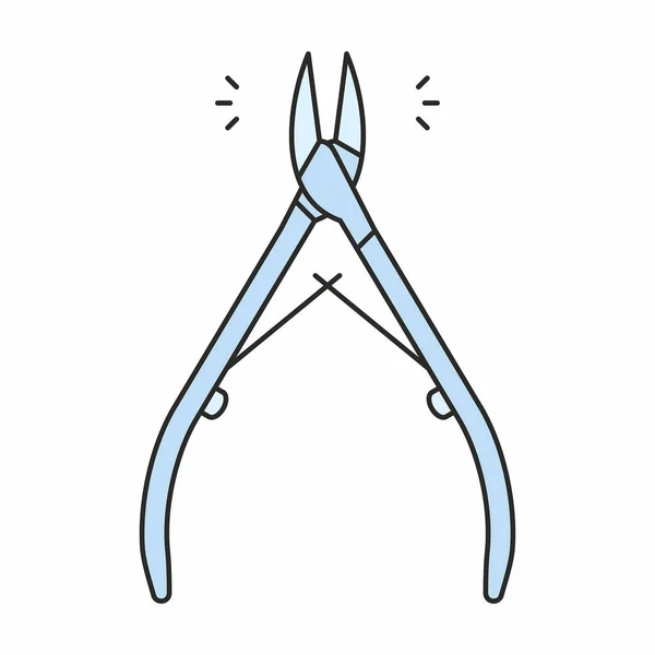 Nagelband nipper-ikonen — Stock vektor
