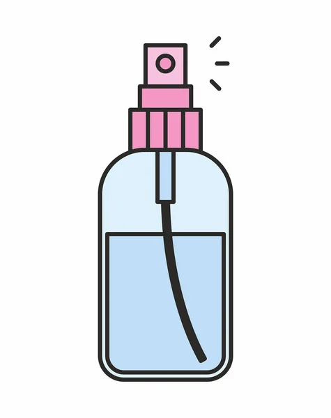 Perfume icono de la botella — Vector de stock