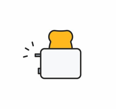 Ekmek kızartma makinesi vektör simgesi