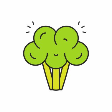 Brokoli vektör simgesi