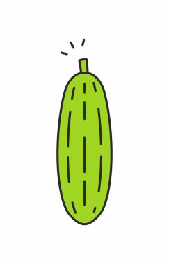 Salatalık vektör simgesi