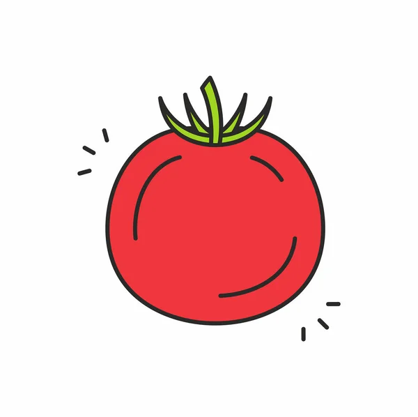 Tomaten-Vektorsymbol — Stockvektor