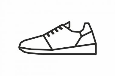 Spor ayakkabı vektör simgesi