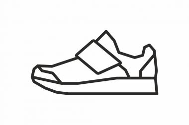 Spor ayakkabı vektör simgesi