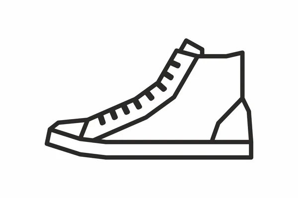 Sneakers vector icono — Archivo Imágenes Vectoriales