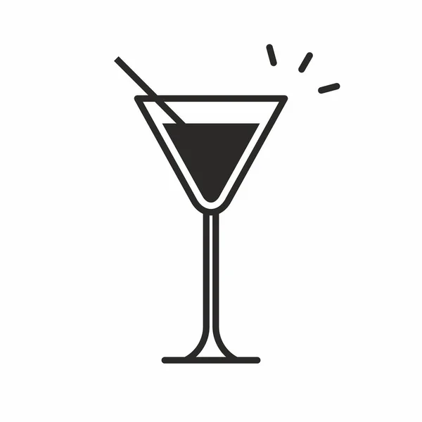 Cocktail vector icon — Stock Vector