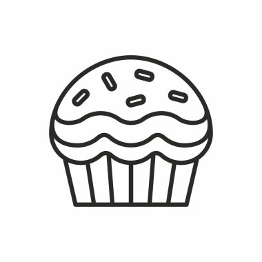 Cupcakes vektör simgesi