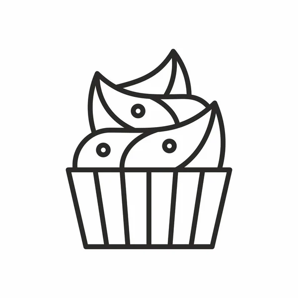 Cupcakes vector pictogram — Stockvector