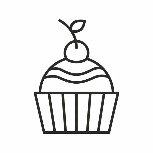 Cupcakes vector pictogram — Stockvector