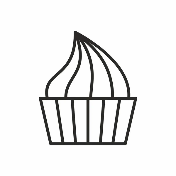 Cupcakes vector icono — Archivo Imágenes Vectoriales