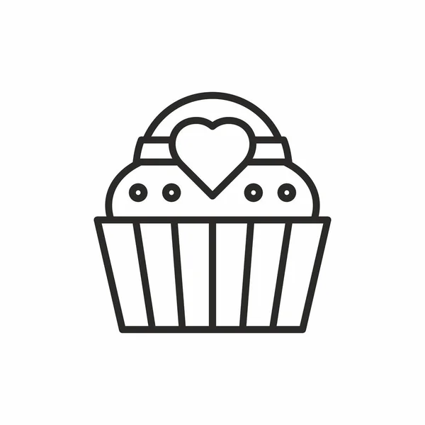 Cupcakes vector icono — Vector de stock