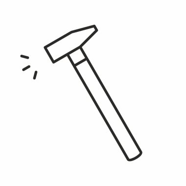 çekiç vektör simgesi