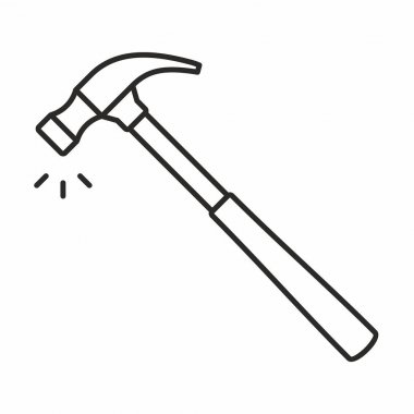 çekiç vektör simgesi