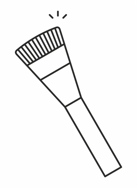 Icono de maquillaje cepillo — Vector de stock