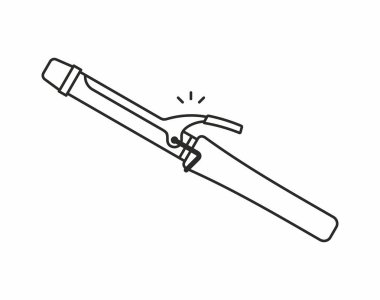 Curling saç simgesi