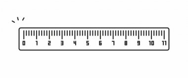 Cetvel vektör simgesi