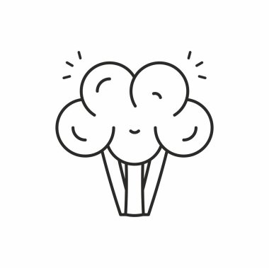 Brokoli vektör simgesi