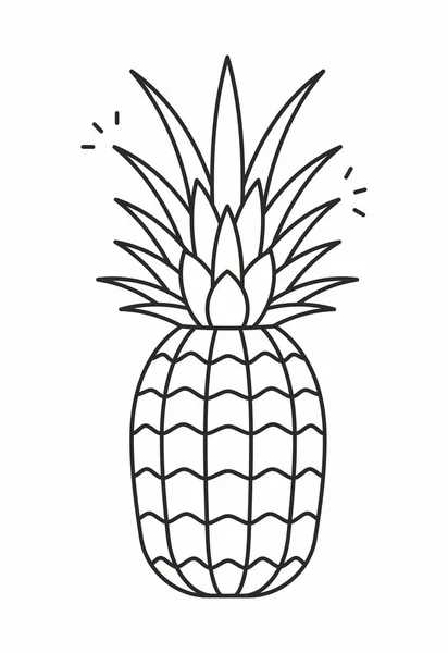 Ananas-Vektorsymbol — Stockvektor