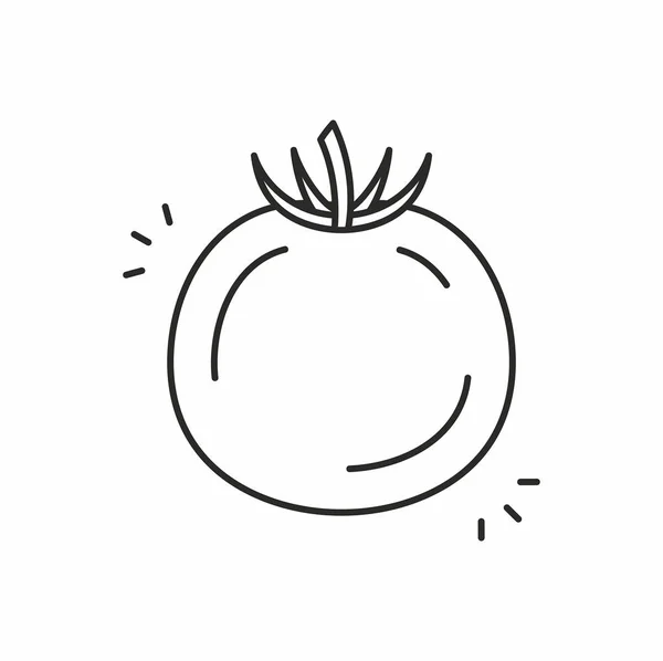 Tomaten-Vektorsymbol — Stockvektor