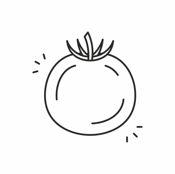 Icono de vector de tomate — Vector de stock