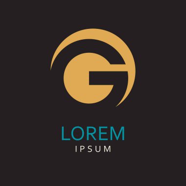  G harfi Logo. Vektör simgesi