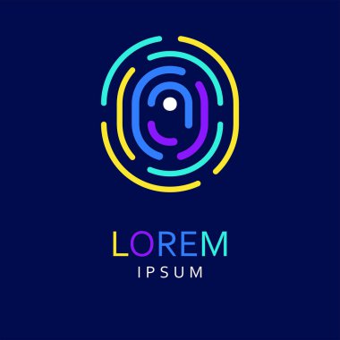  O mektup Logo. Vektör simgesi