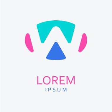 W harf Logo. Vektör simgesi