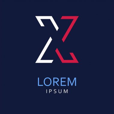 Mektup Logo x. Vektör simgesi