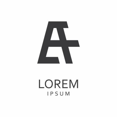 Bir mektup Logo. Vektör simgesi