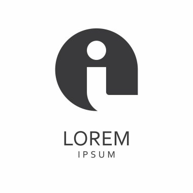 Ben Logo mektubu. Vektör simgesi