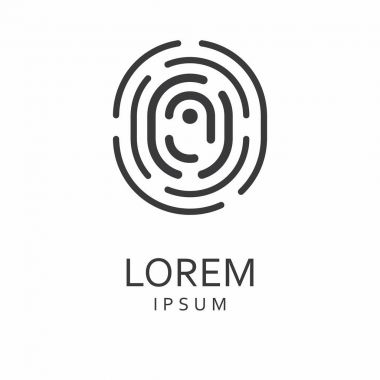 O mektup Logo. Vektör simgesi