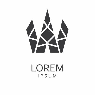 W harf Logo. Vektör simgesi