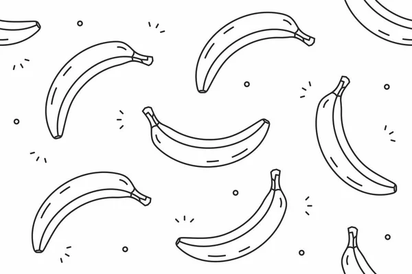 Бананы бесшовный узор — стоковый вектор